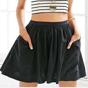 Ecote Debbie Mini Skirt with Front Pockets NAVY